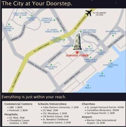 Sunvida Tower Residences Infront Of Sm City Cebu Bagian luar foto